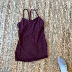 Lululemon Power Y top in Cabaret; size 4